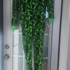 Vibrant Green Footies with Playful Pattern